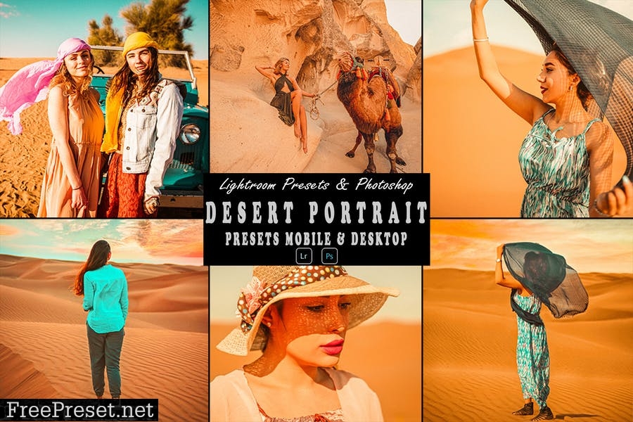 Desert Portrait Action Photoshop & Lightrom Preset