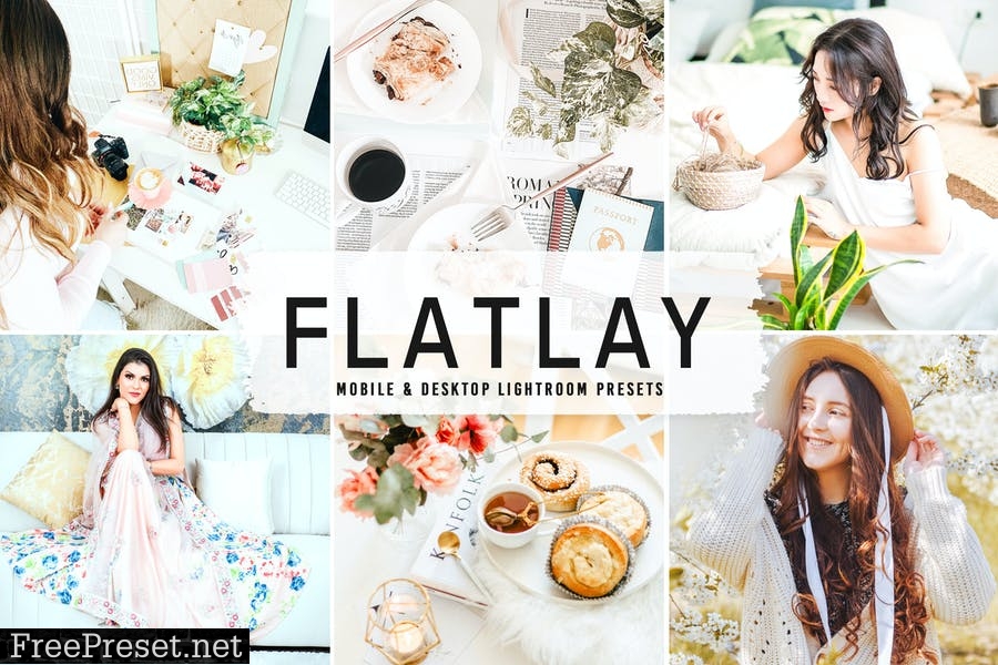 Flatlay Mobile & Desktop Lightroom Presets