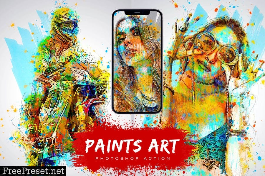 Paints Art Photoshop Action