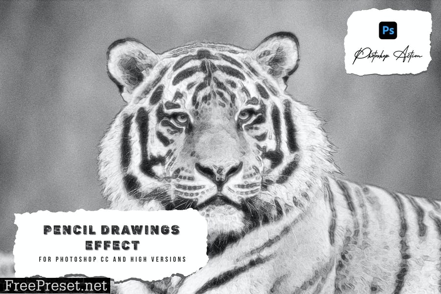 Pencil Drawings Effect Photoshop Action