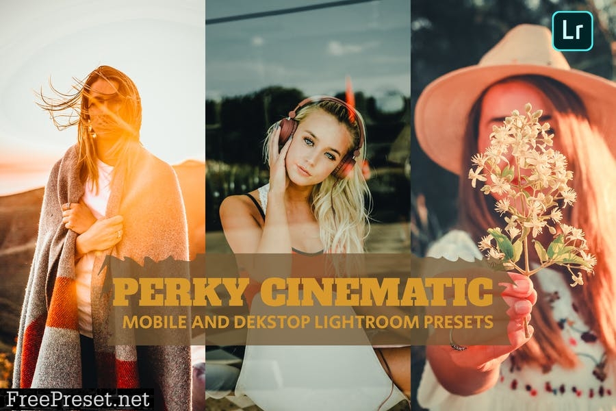 Perky Cinematic Lightroom Presets Dekstop Mobile