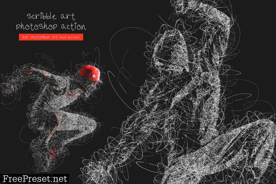 Scribble Art Photoshop Action