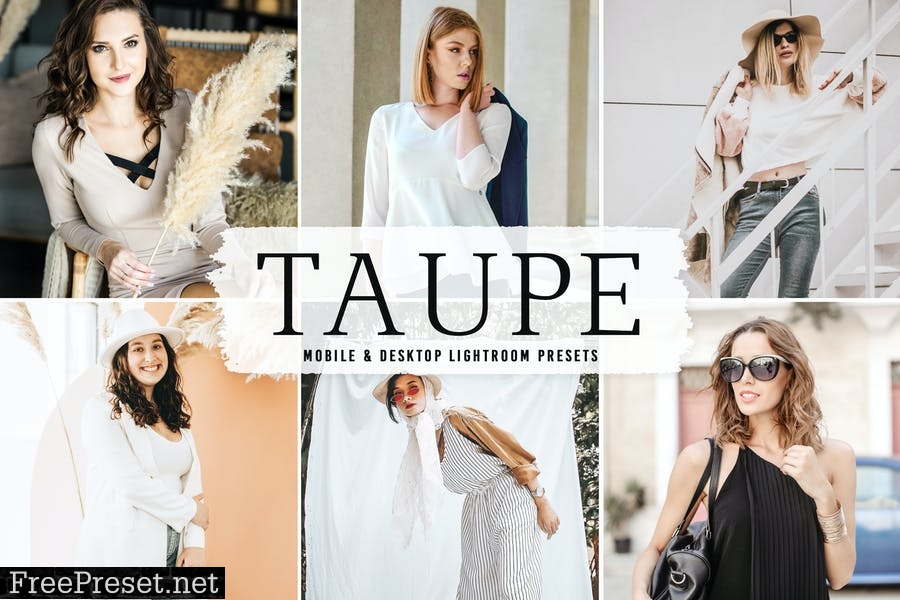 Taupe Mobile & Desktop Lightroom Presets