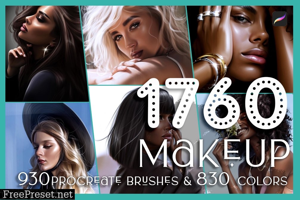 930 Procreate Makeup Brushes 6281796