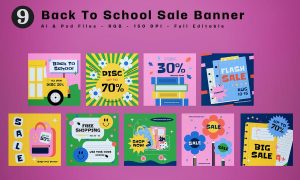 Back To School Sale Banner FQ4LXK7