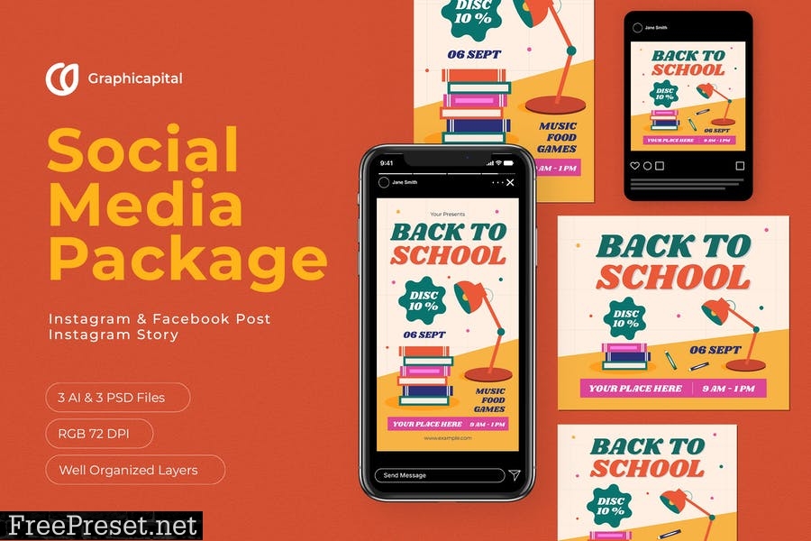 Back To School Social Media Package