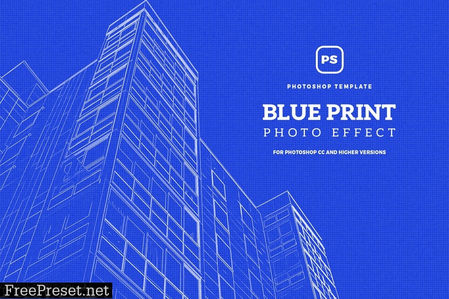 Blueprint Effect Photoshop 6QML3XR