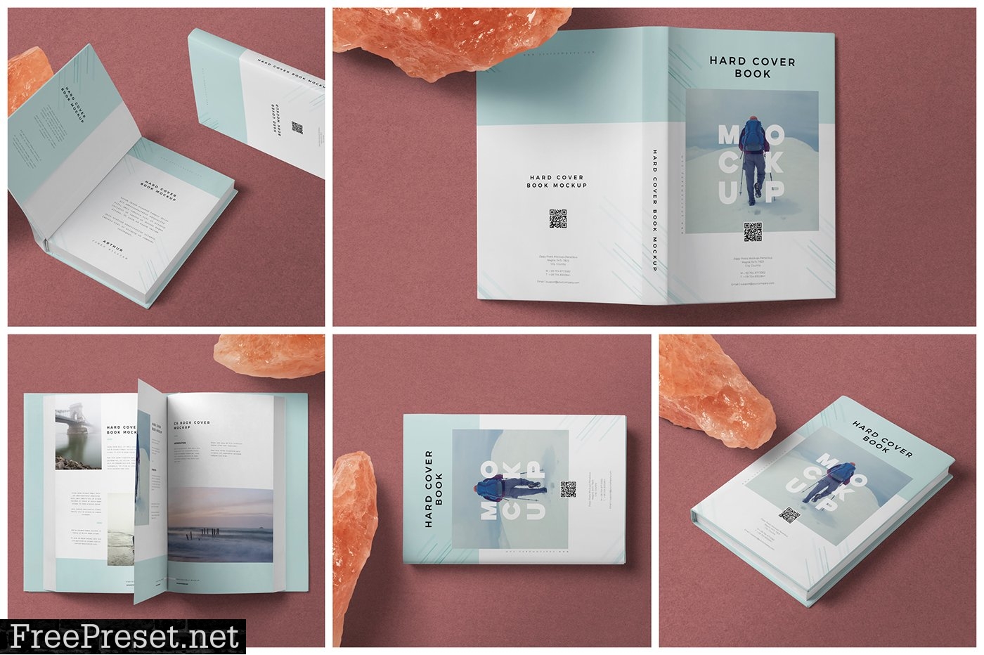 C6 Hardcover Book Mockups 7265283