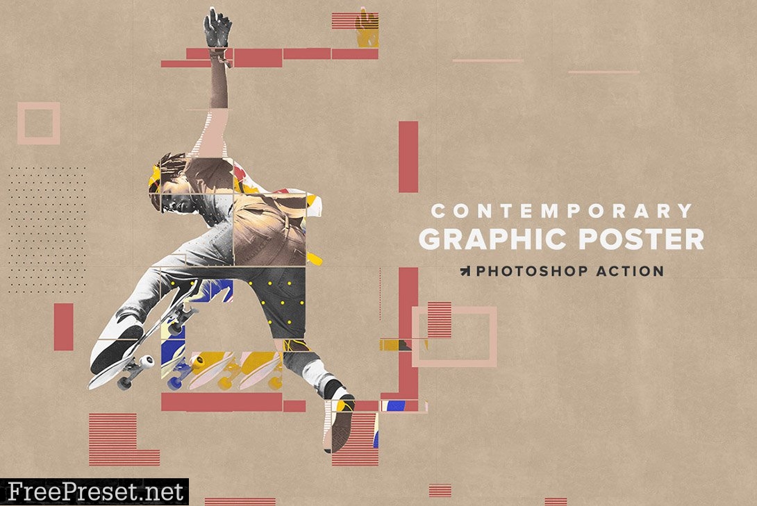 Contemporary Graphic Poster Action 6353571