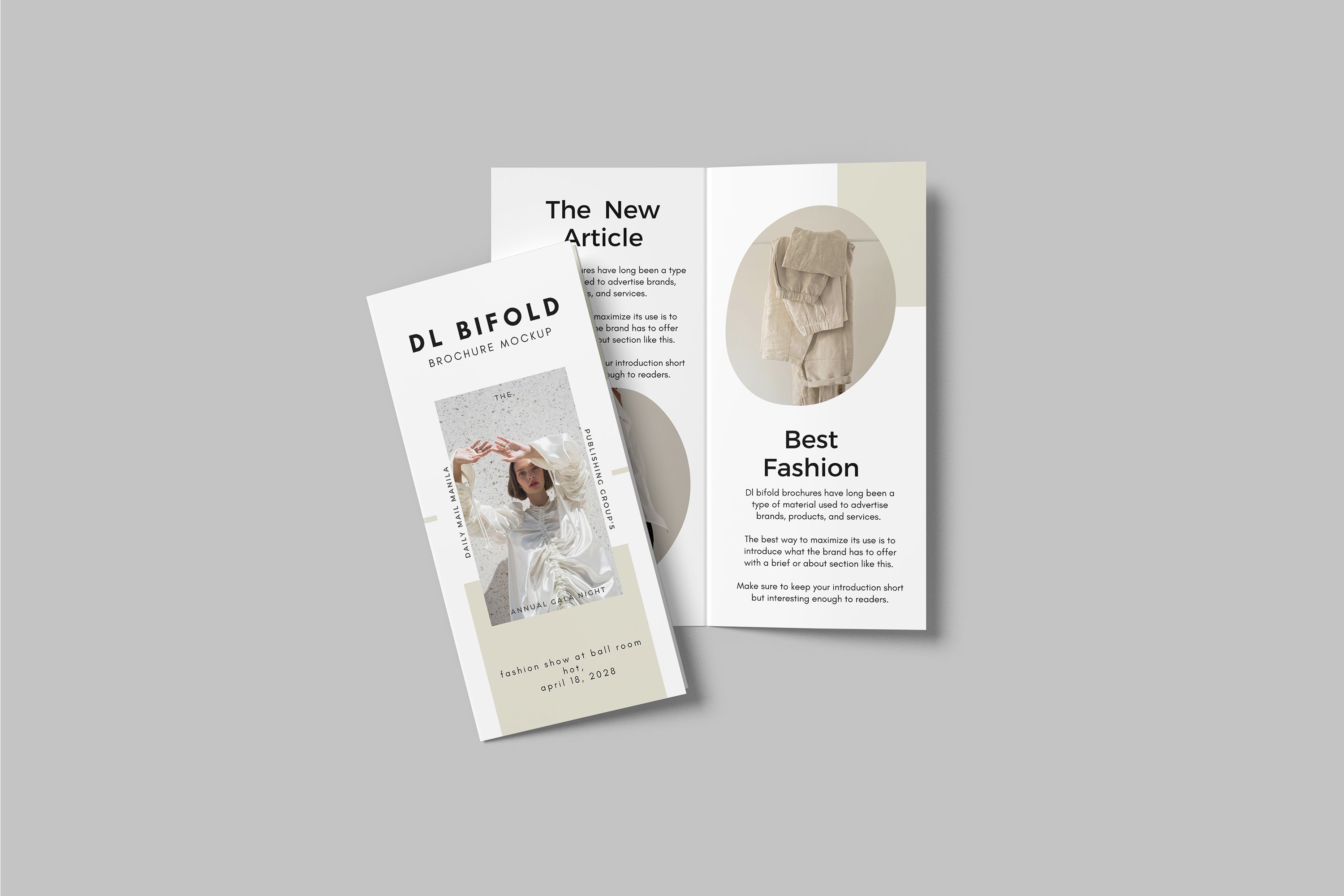 DL Bifold Brochure Mockup 7313698