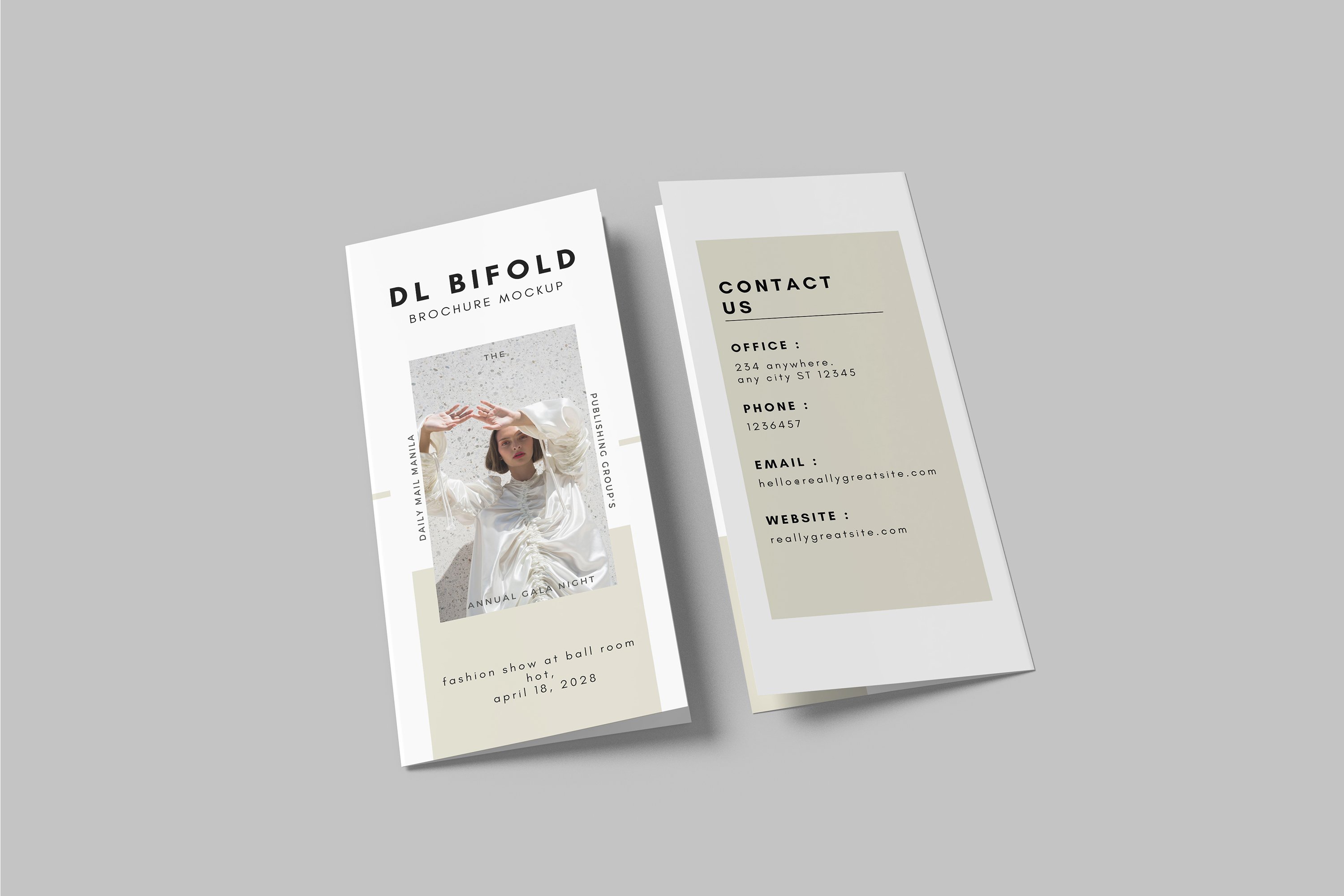 DL Bifold Brochure Mockup 7313698