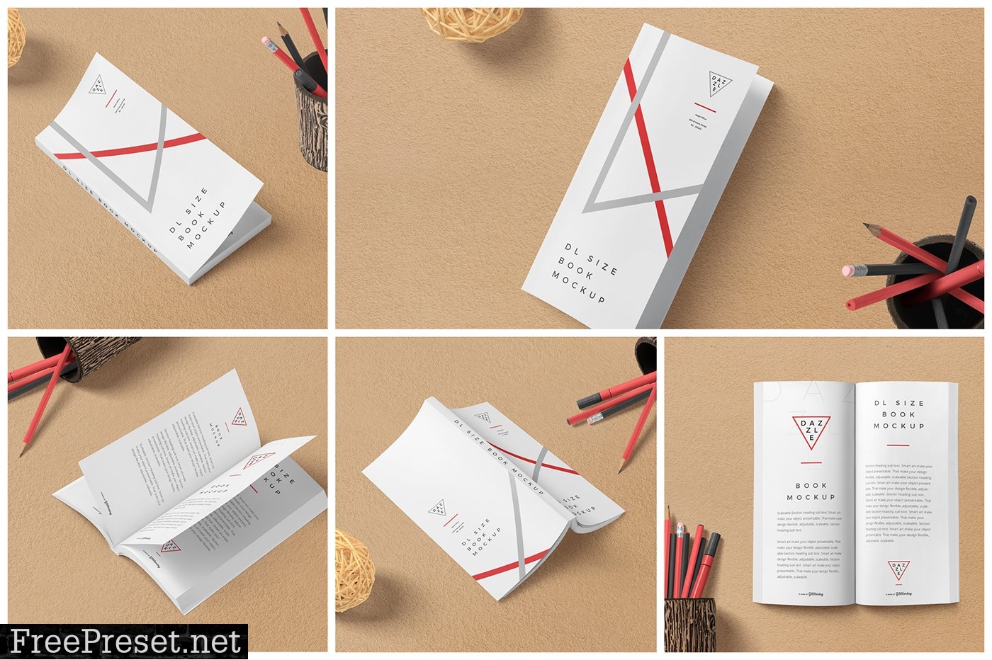 DL Size Book Mockups 7265210