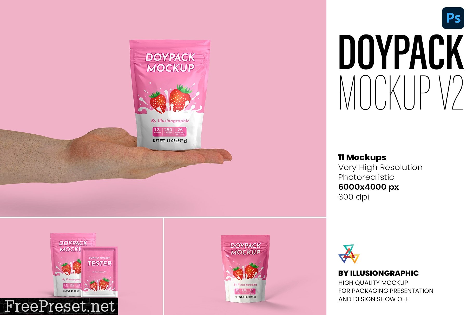 Doypack Mockup v2 - 11 views 7283707