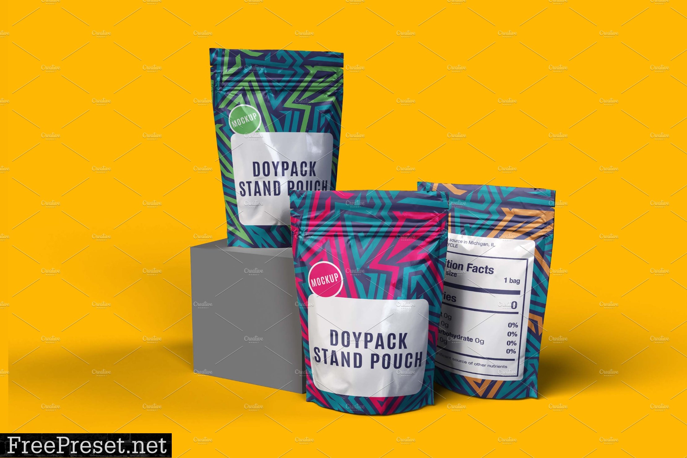 Doypack - Stand up Pouch Mockup 7305245