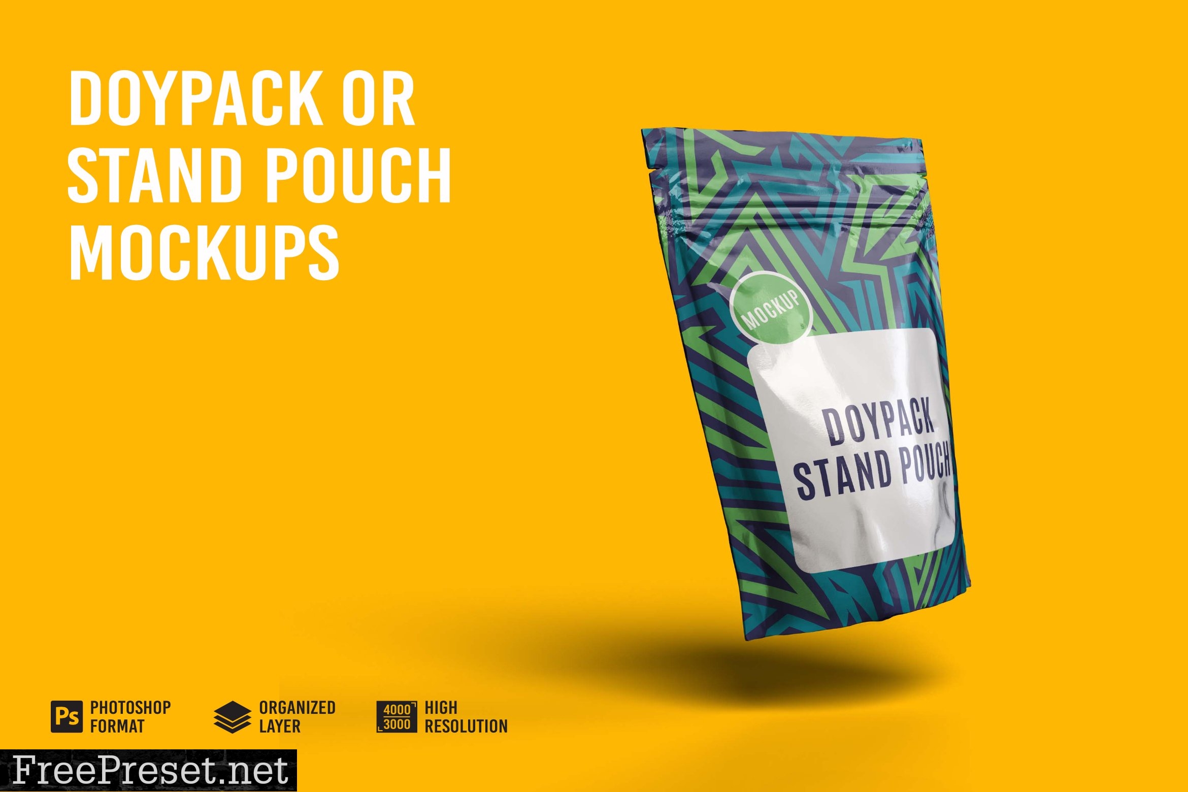 Doypack - Stand up Pouch Mockup 7305245