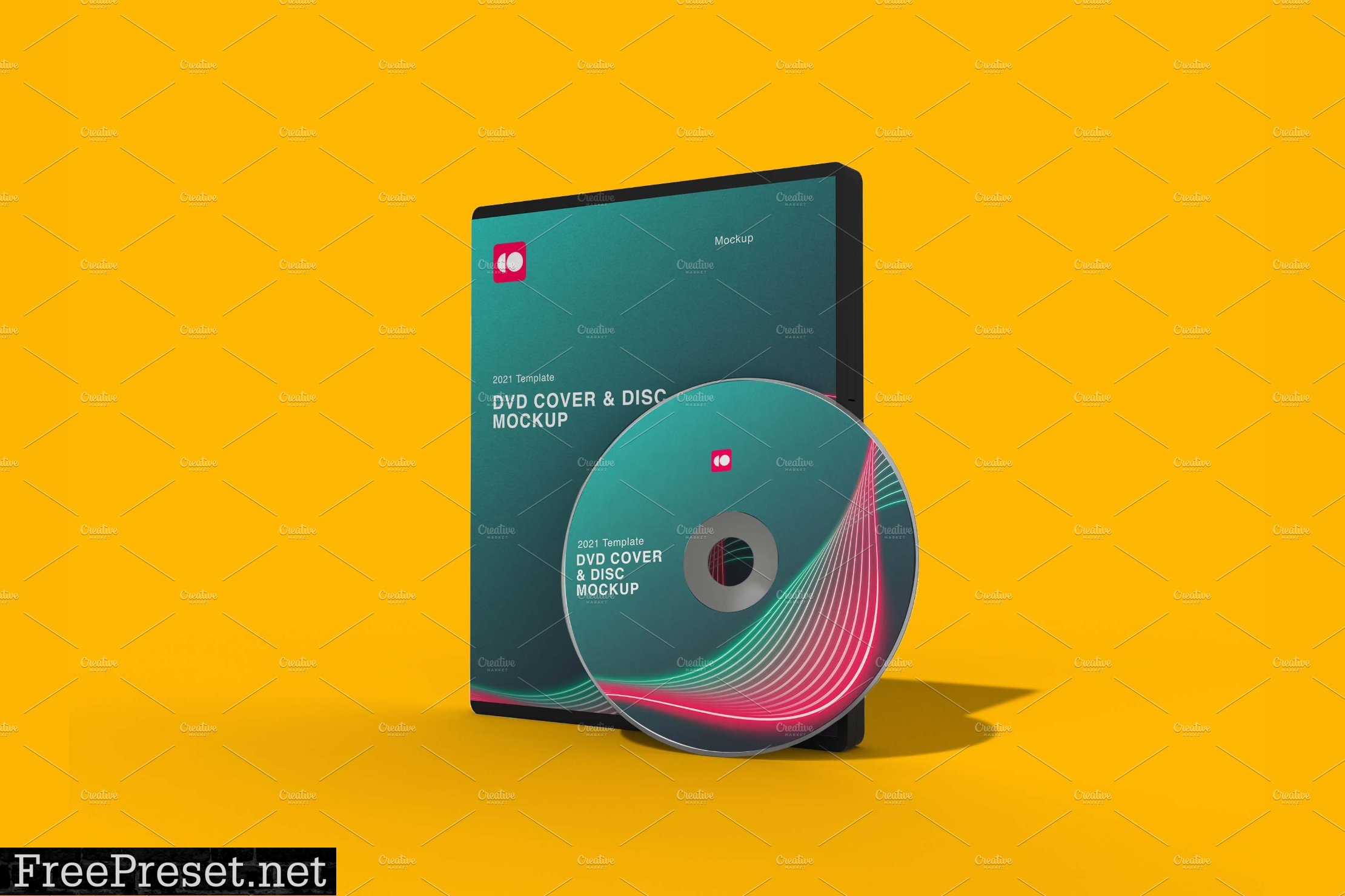 DVD Case & Disk Mockup 7305232