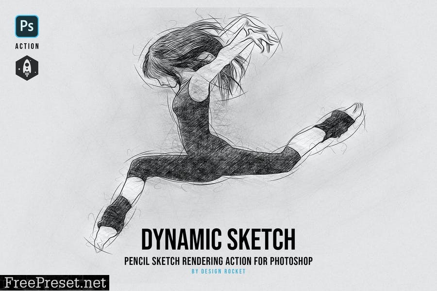 Dynamic Sketch Pencil Sketch Photoshop Action