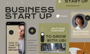 Green Aesthetic Business Startup Instagram Set JSN8GXC