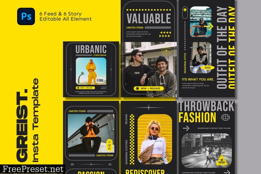 Greist Streetwear Instagram Template