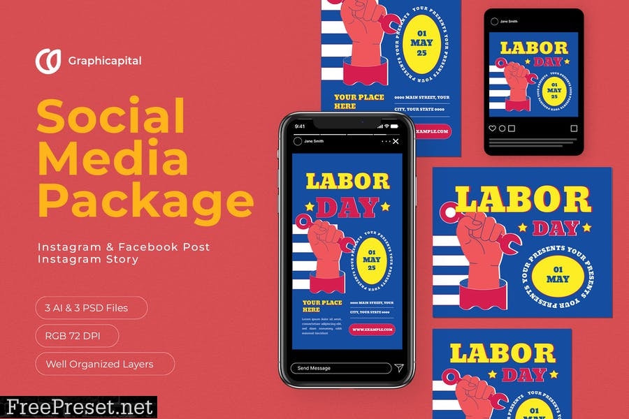 Labor Day Social Media Package GW3DUAE