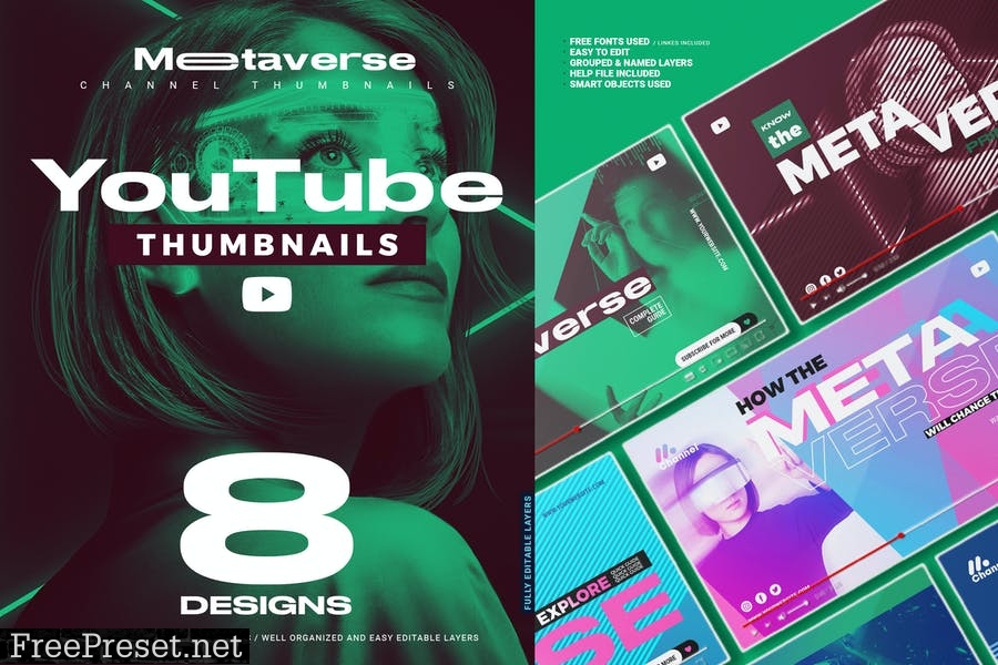 Metaverse Youtube Thumbnails TRNE9EV