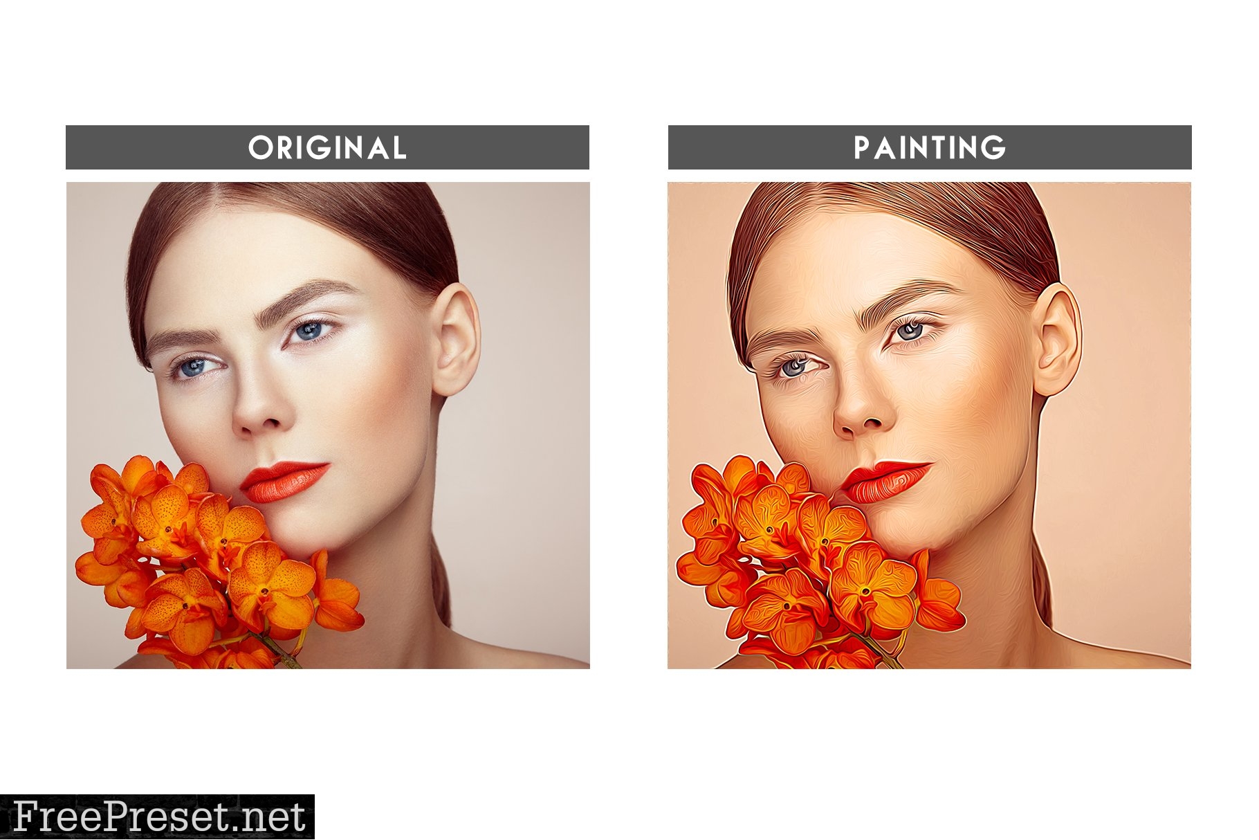 Premium Oil Paint Photoshop Action 6627873