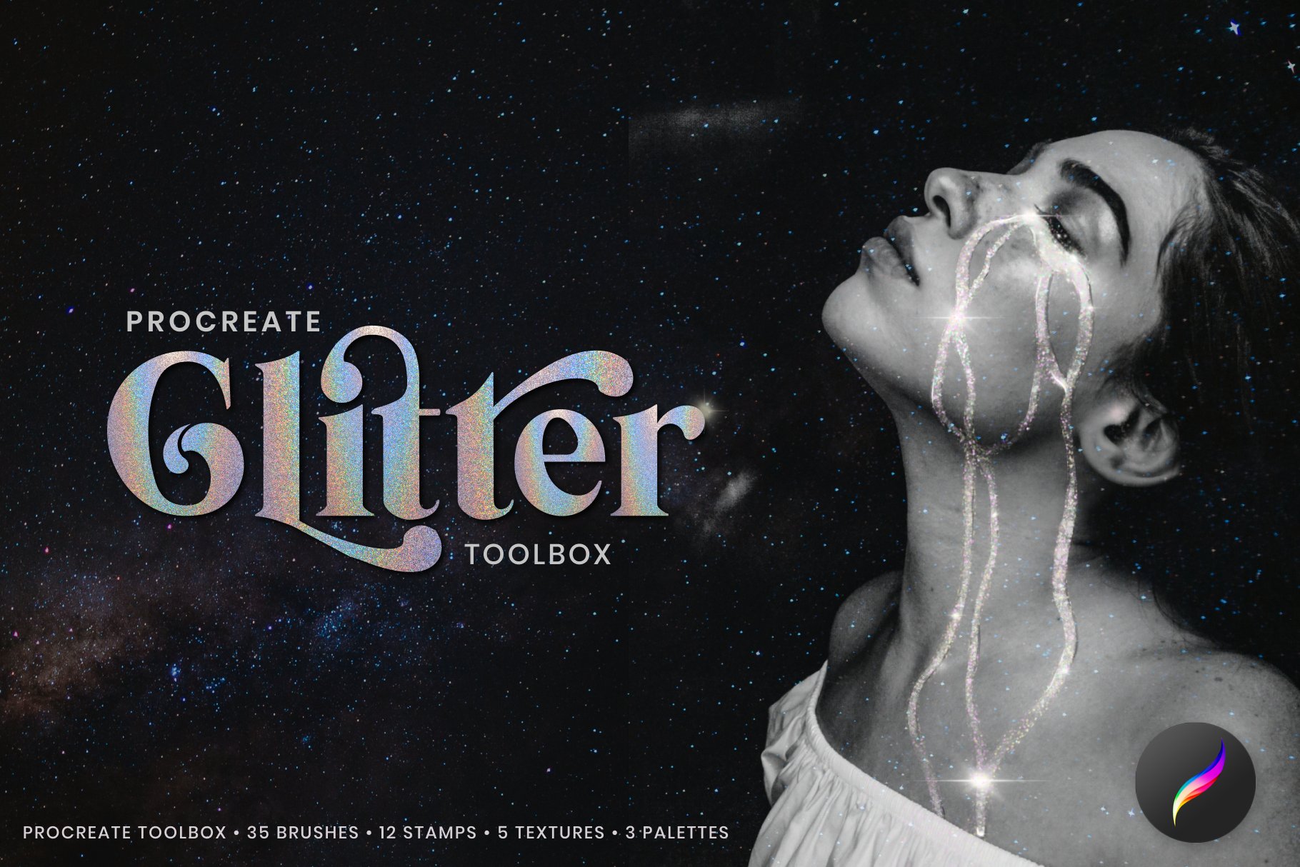 Procreate Glitter Toolbox: Brush Kit 6381131
