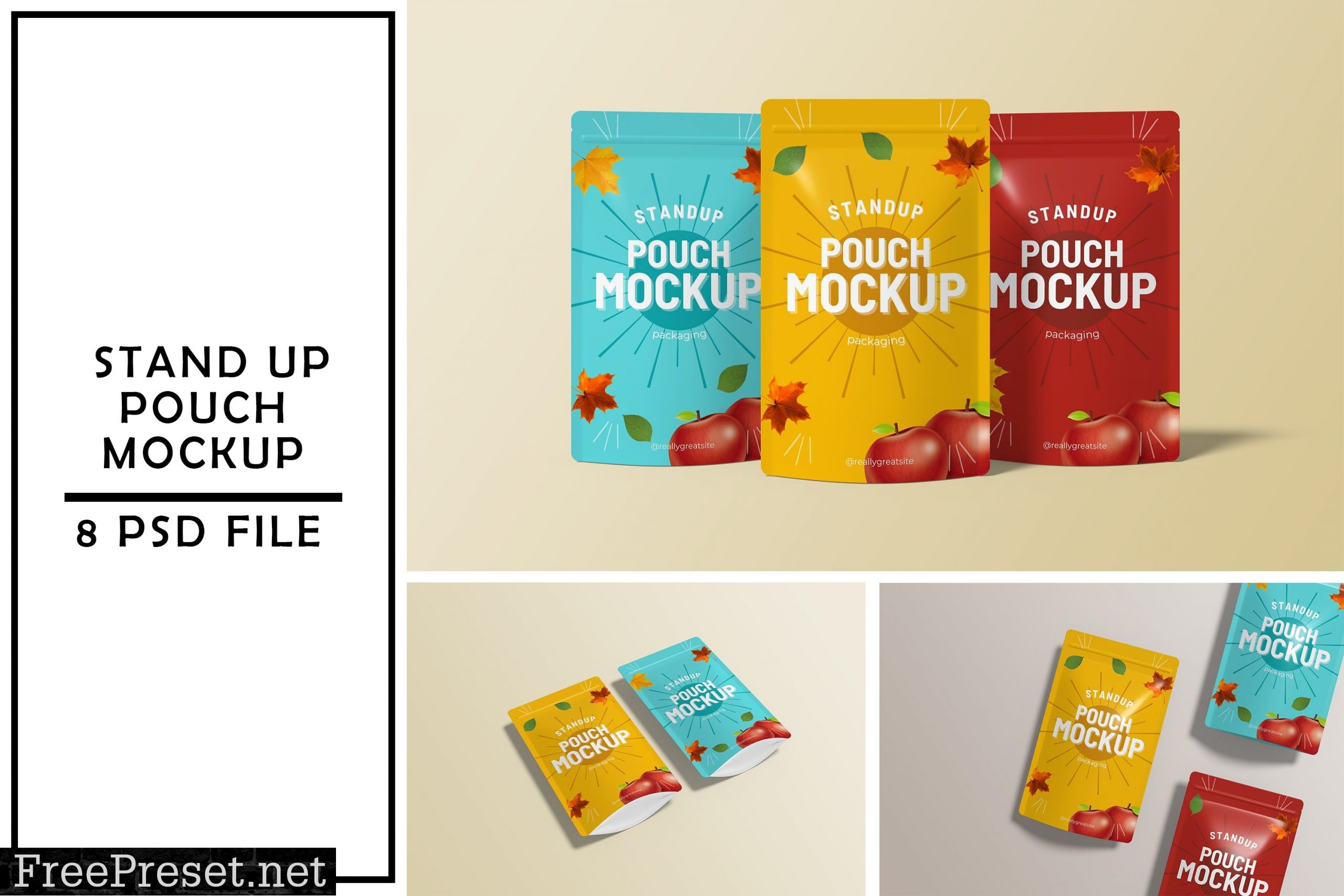 Stand Up Pouch Mockup 7266993