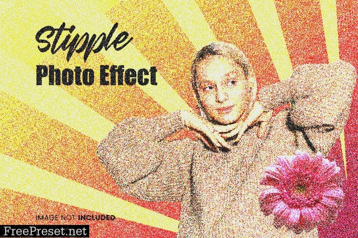 Stipple Photo Effect 7PBTRHF
