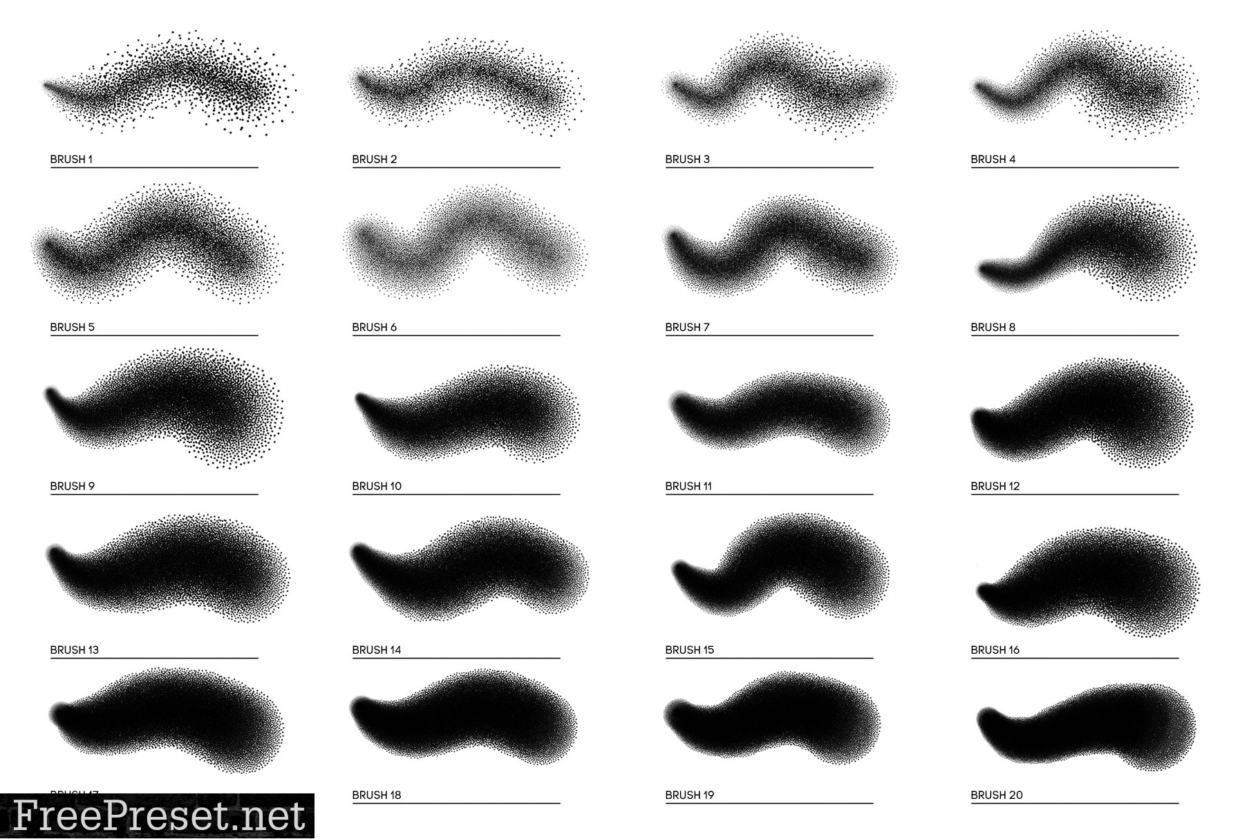 Stipple Photoshop Brushes 5802582