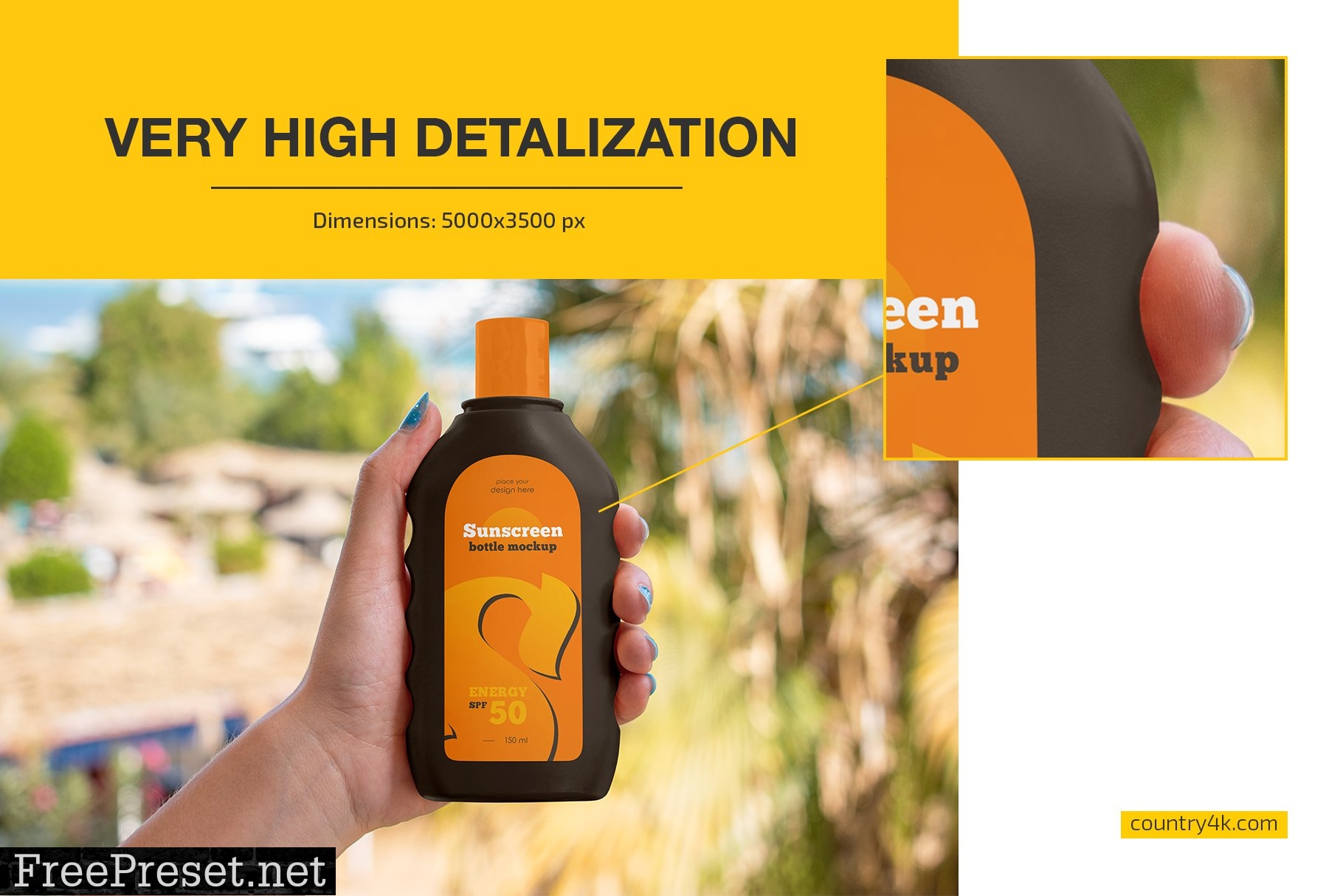 Sunscreen Bottle Mockup Set 7292012