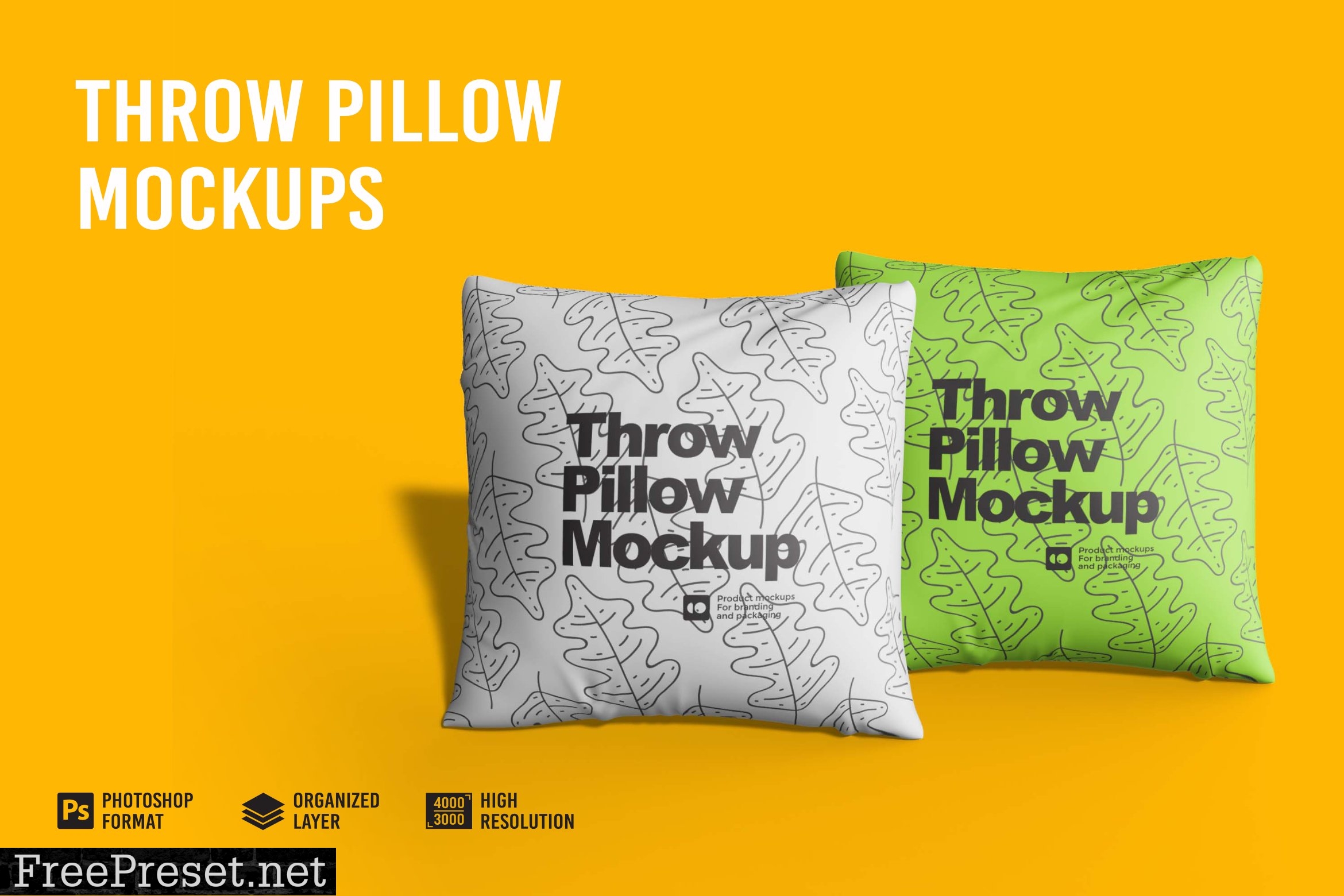 Throw Pillow Mockup 7211471