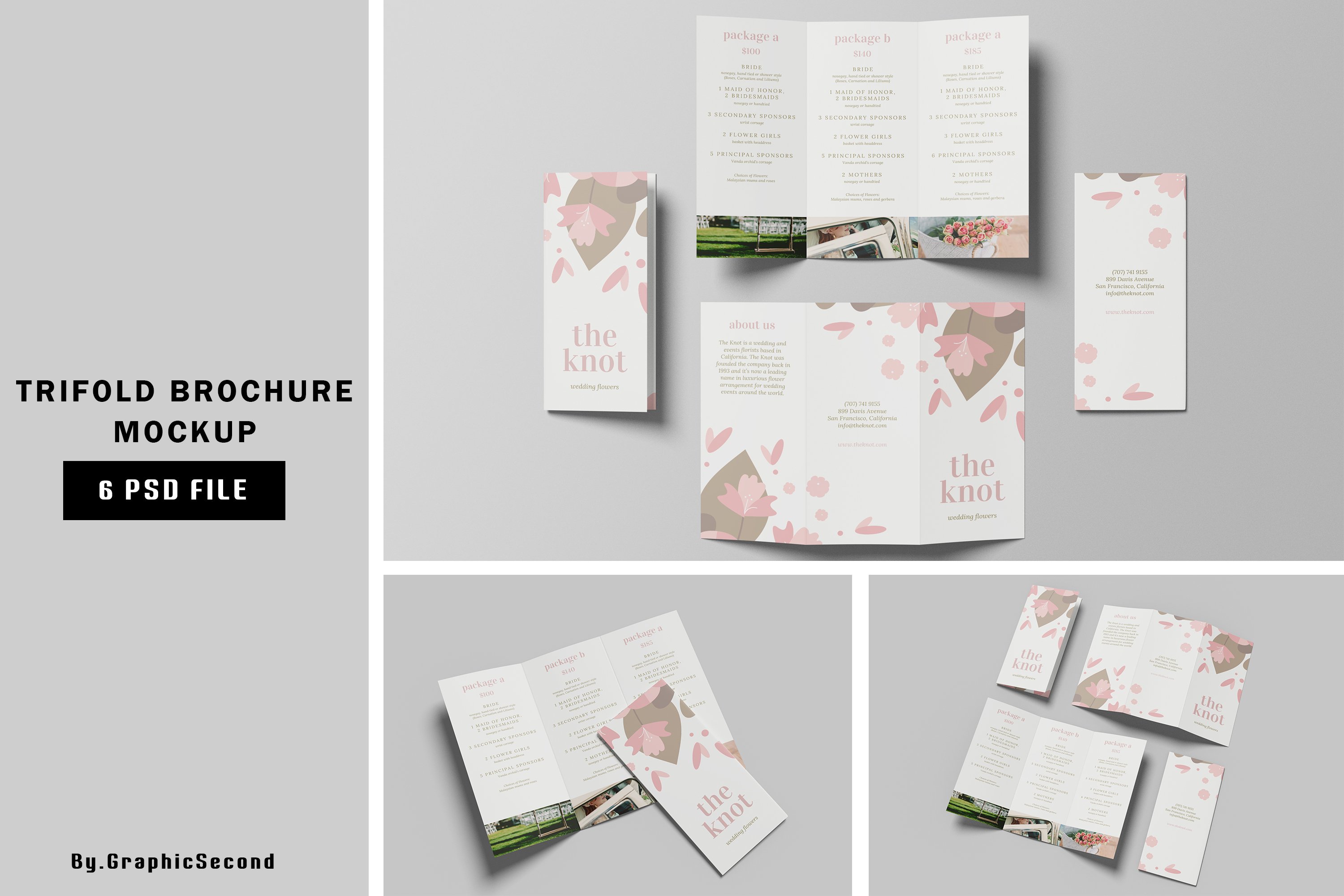 Trifold Brochure Mockup 7308401