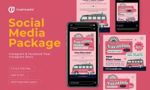 Vacation Social Media Package YPDJ5YQ