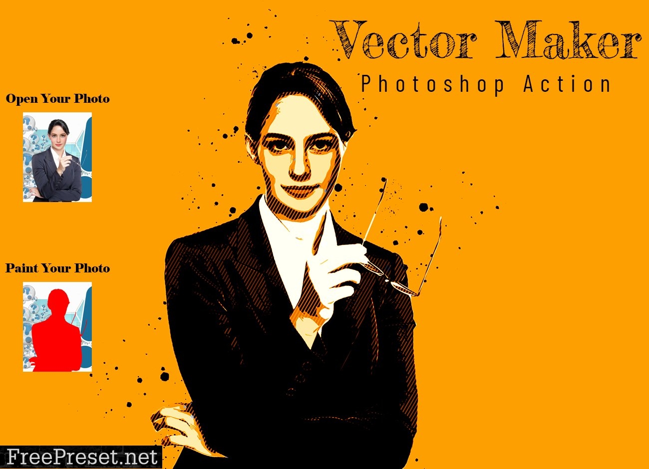 Vector Maker Photoshop Action 6829178