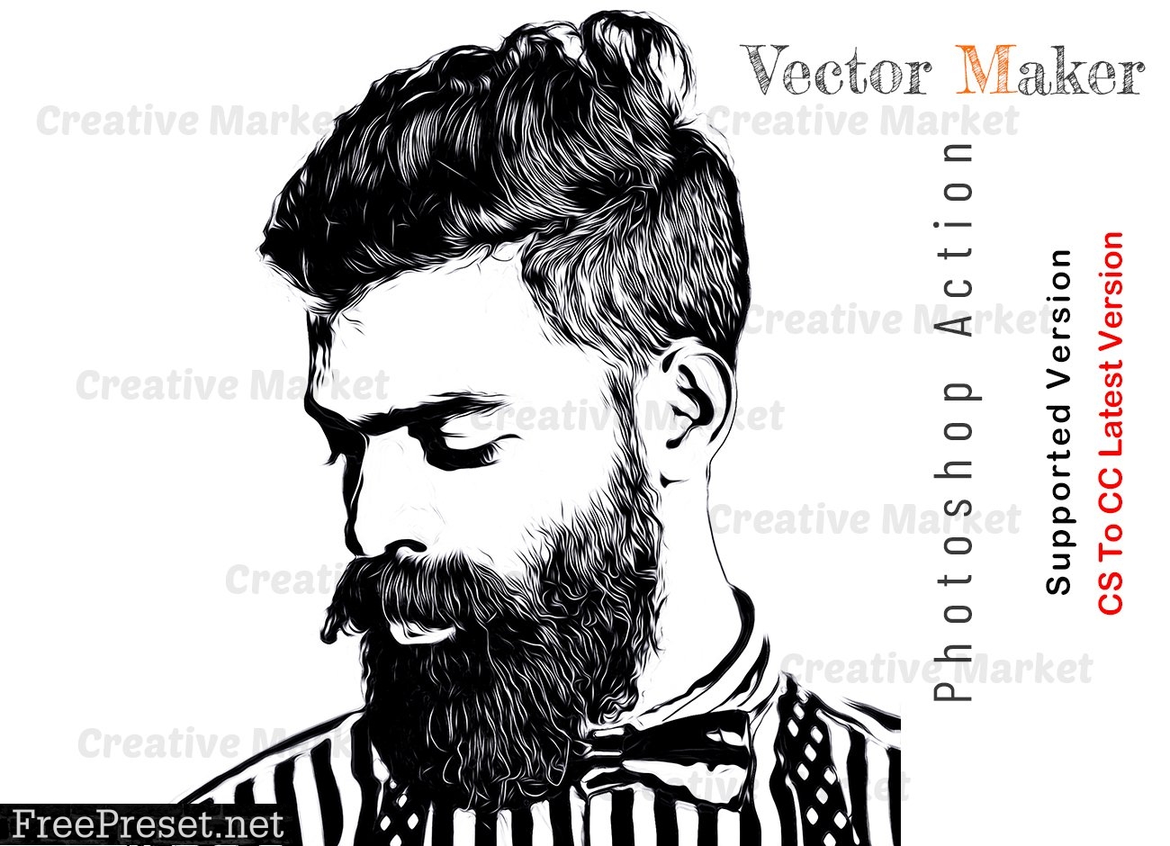 Vector Maker Photoshop Action 7038903