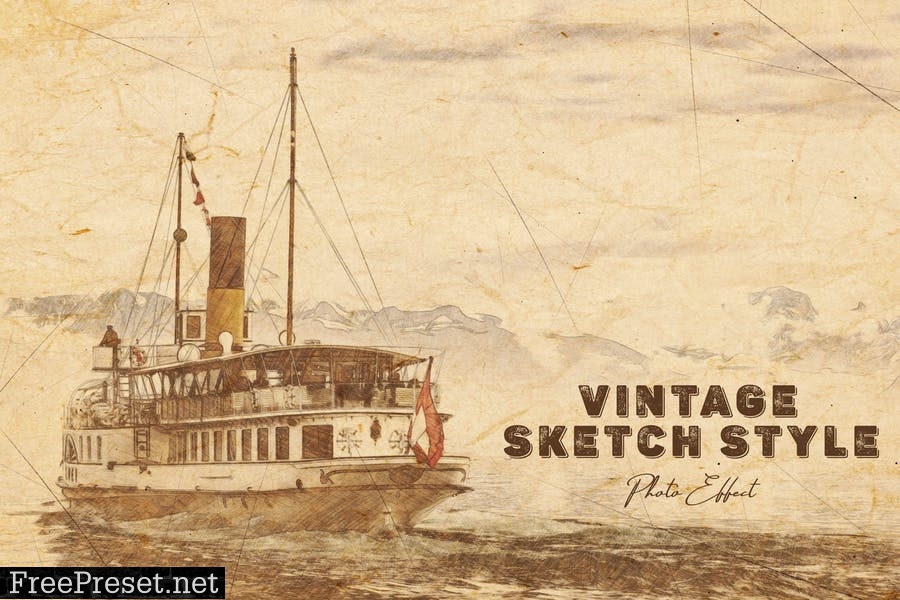 Vintage Sketch Style Photoshop Action