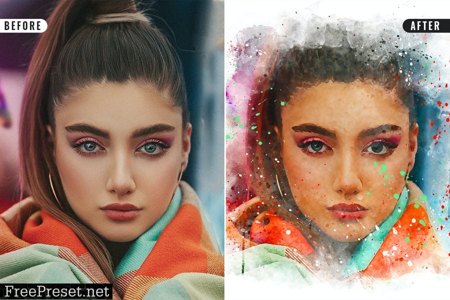 Watercolor Effect Photoshop