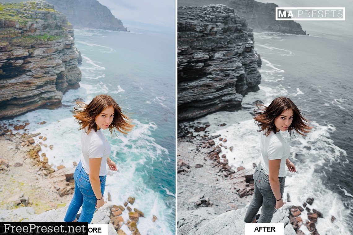 10 BLACK TONES – Mobile & Desktop Lightroom Presets