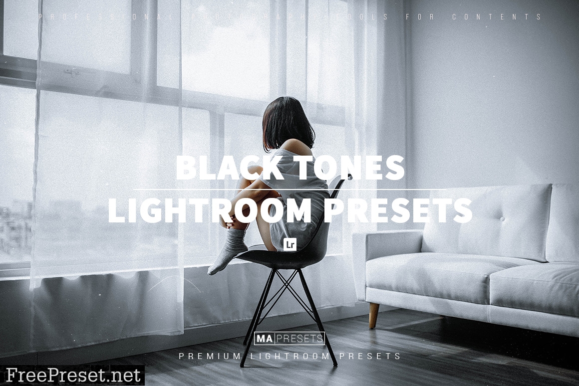 10 BLACK TONES – Mobile & Desktop Lightroom Presets