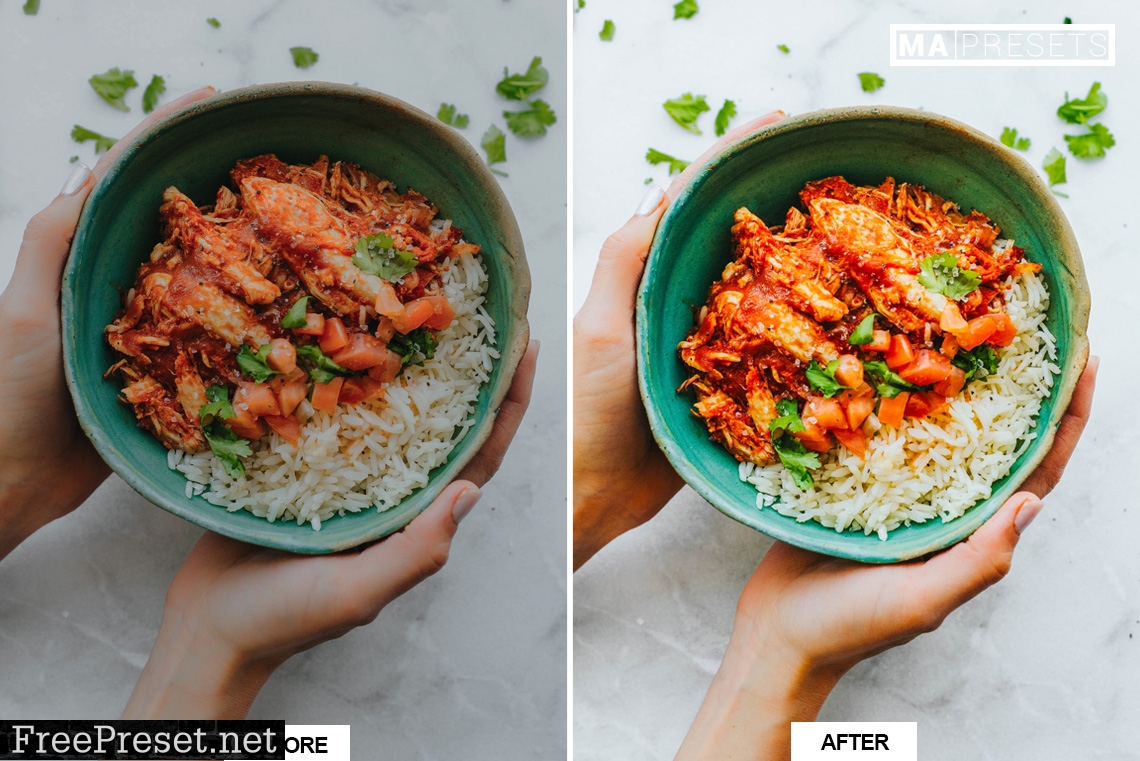 10 BRIGHT FOOD – Mobile & Desktop Lightroom Presets