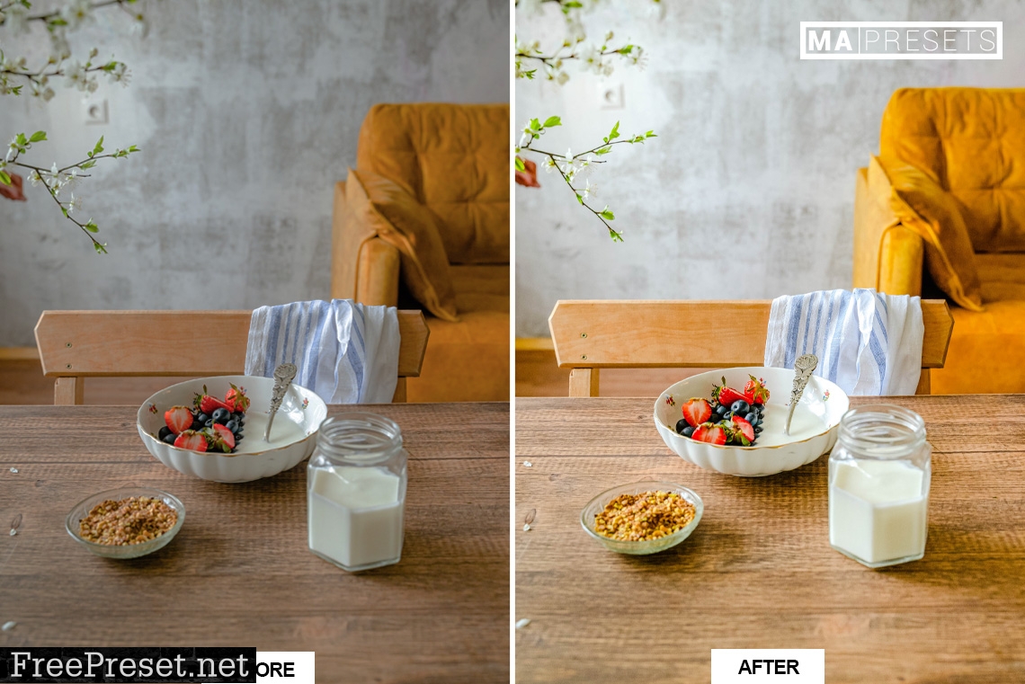 10 BRIGHT FOOD – Mobile & Desktop Lightroom Presets