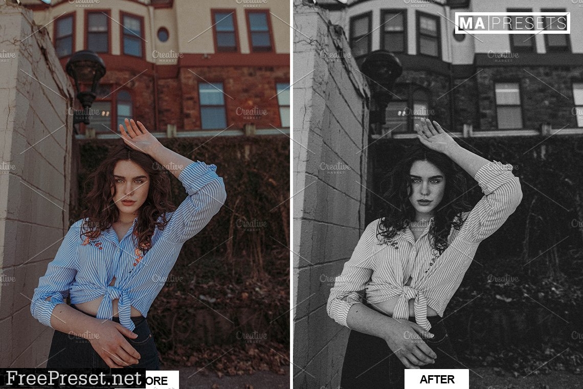 10 B&W FILM LOOK Lightroom Presets 7057725