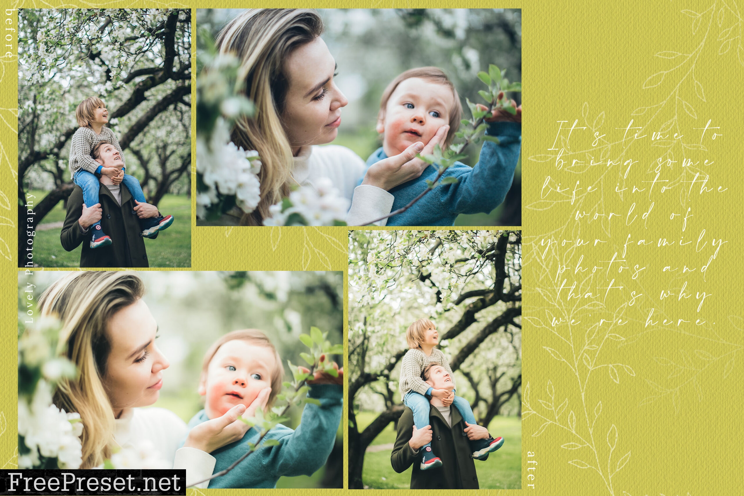 10 Familia Mobile & Desktop Lightroom Presets, Bright LR Preset