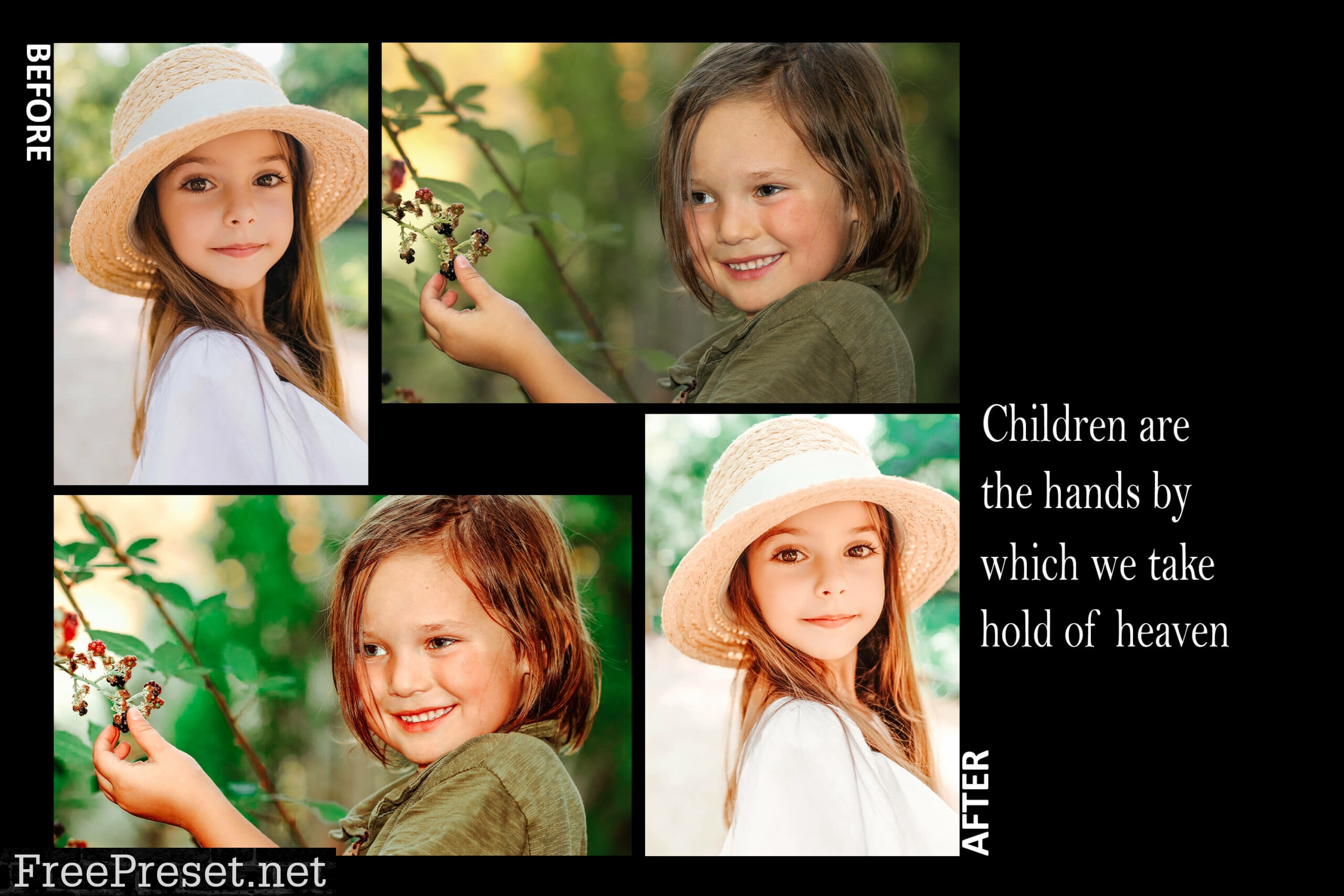 10 Little Wonder Mobile & Desktop Lightroom Presets, Photo Child