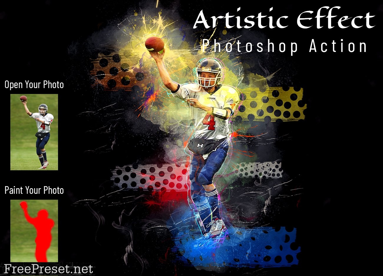 15 in 1 Real Effect Photoshop Action 7408924