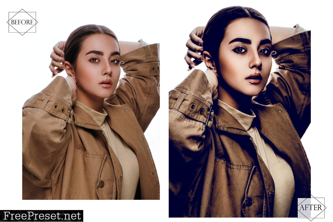 16 Brown Season Lightroom Presets, Moody Preset, Fall Desktop LR Filter, DNG Portrait Lifestyle