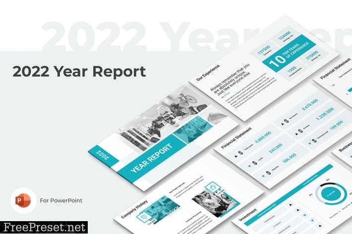 2022 Year Report PowerPoint Template LLBFMES