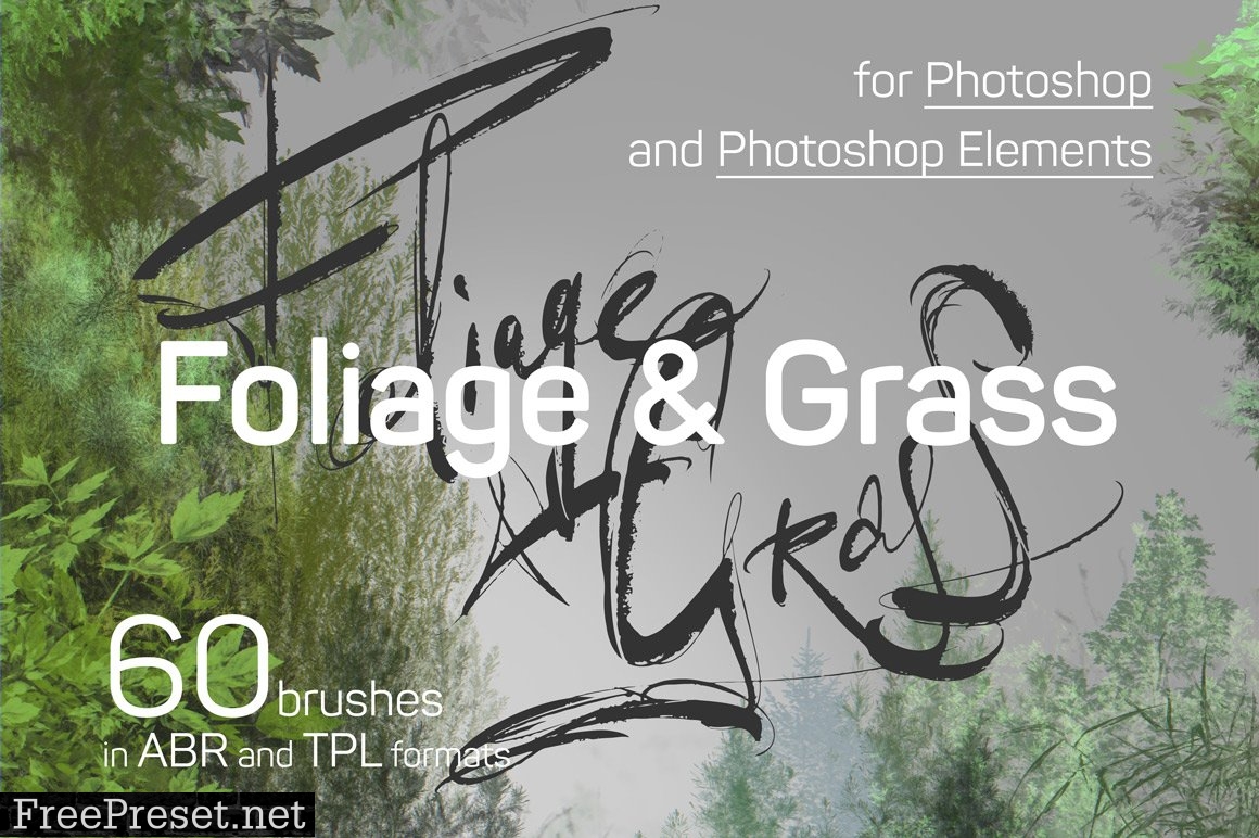 60 Photoshop Foliage & Grass brushes 3502219