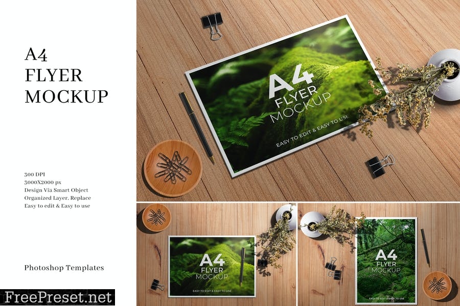 A4 Flyer Mockup ND53U5S